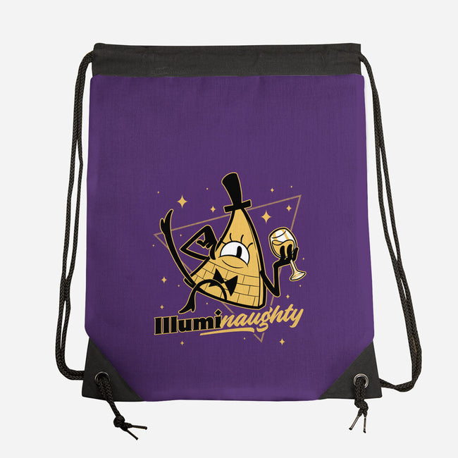 Naughty Illuminati Triangle-None-Drawstring-Bag-Studio Mootant