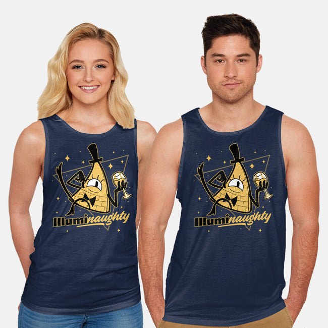 Naughty Illuminati Triangle-Unisex-Basic-Tank-Studio Mootant