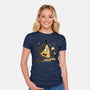 Naughty Illuminati Triangle-Womens-Fitted-Tee-Studio Mootant