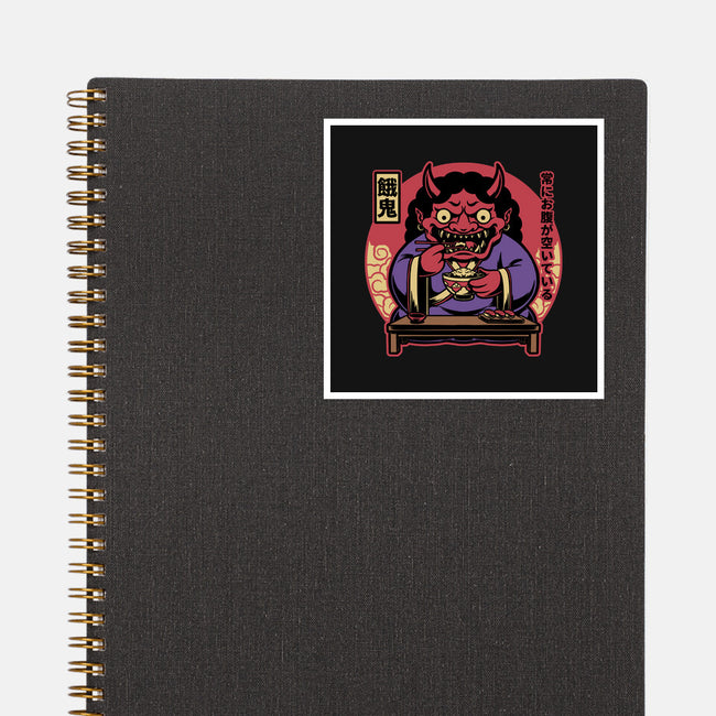 Hungry Oni Food-None-Glossy-Sticker-Studio Mootant