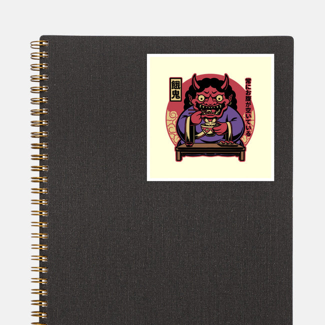 Hungry Oni Food-None-Glossy-Sticker-Studio Mootant