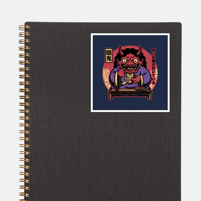 Hungry Oni Food-None-Glossy-Sticker-Studio Mootant