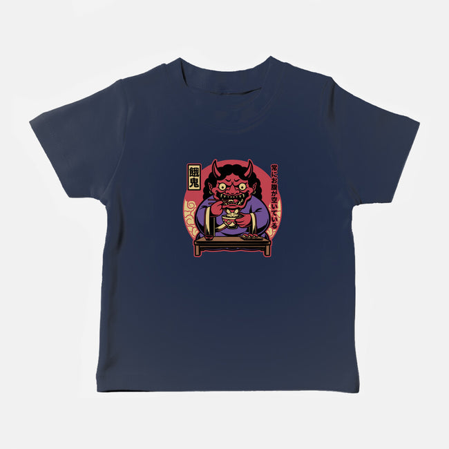 Hungry Oni Food-Baby-Basic-Tee-Studio Mootant