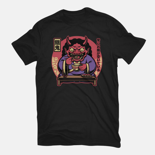 Hungry Oni Food-Womens-Basic-Tee-Studio Mootant