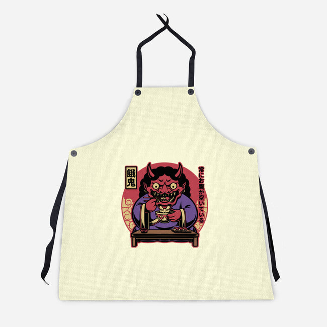 Hungry Oni Food-Unisex-Kitchen-Apron-Studio Mootant