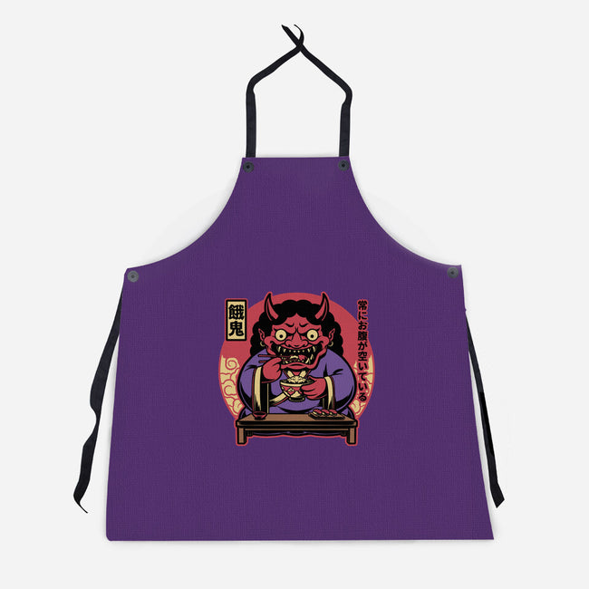 Hungry Oni Food-Unisex-Kitchen-Apron-Studio Mootant