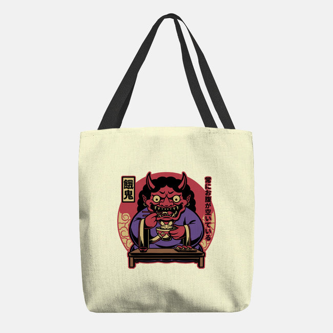 Hungry Oni Food-None-Basic Tote-Bag-Studio Mootant
