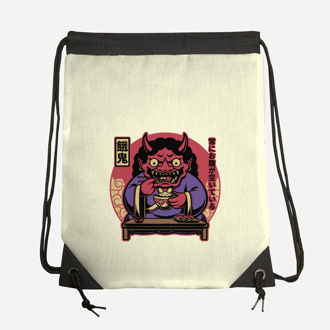 Hungry Oni Food-None-Drawstring-Bag-Studio Mootant