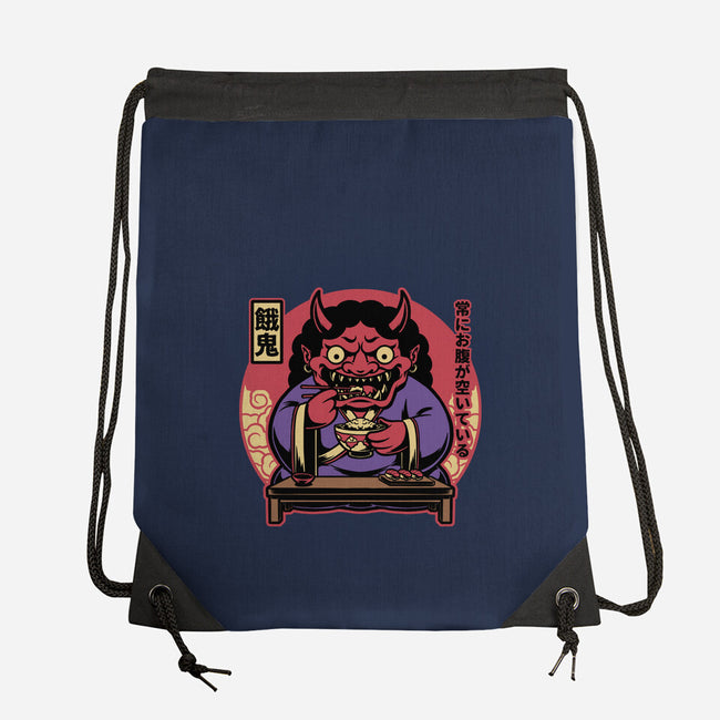 Hungry Oni Food-None-Drawstring-Bag-Studio Mootant