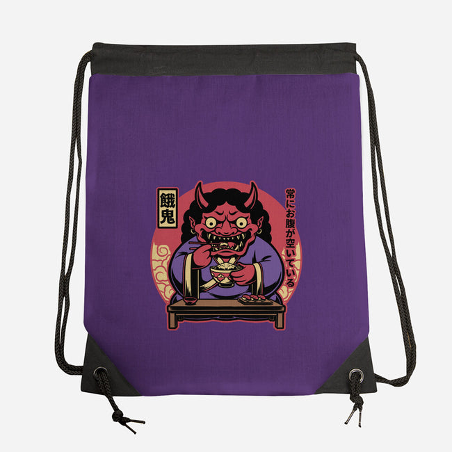 Hungry Oni Food-None-Drawstring-Bag-Studio Mootant