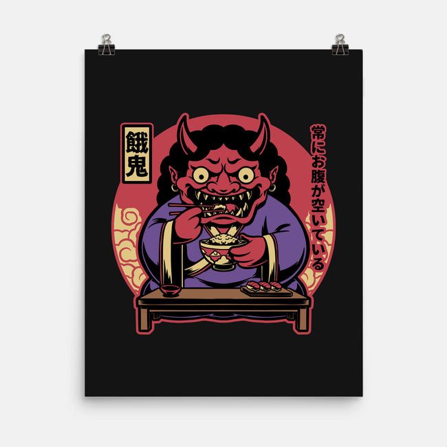Hungry Oni Food-None-Matte-Poster-Studio Mootant