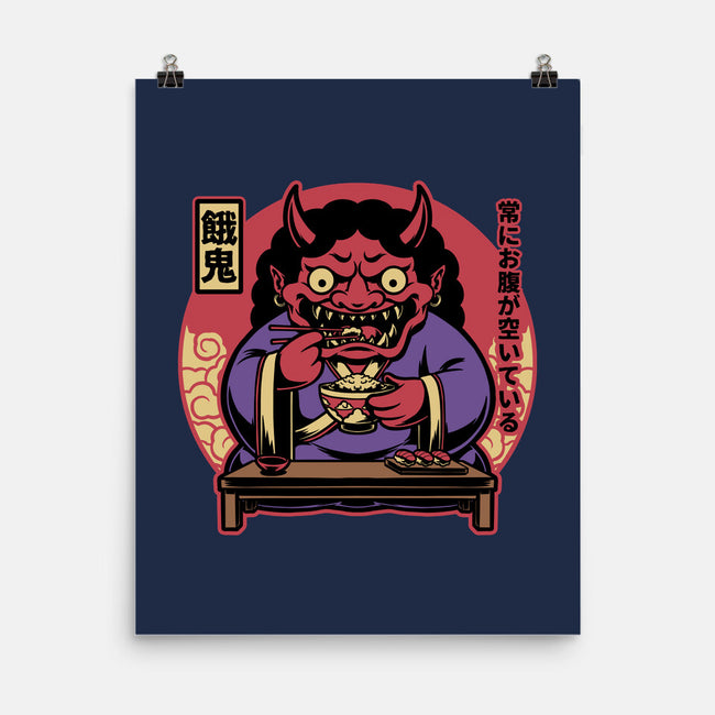 Hungry Oni Food-None-Matte-Poster-Studio Mootant