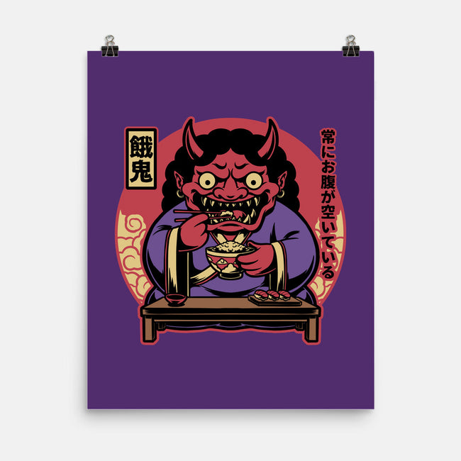 Hungry Oni Food-None-Matte-Poster-Studio Mootant
