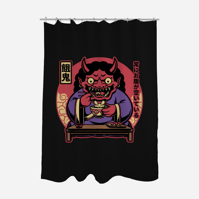 Hungry Oni Food-None-Polyester-Shower Curtain-Studio Mootant