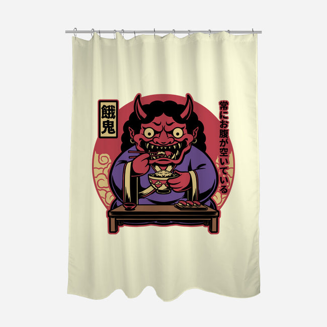 Hungry Oni Food-None-Polyester-Shower Curtain-Studio Mootant