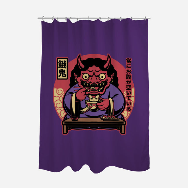 Hungry Oni Food-None-Polyester-Shower Curtain-Studio Mootant