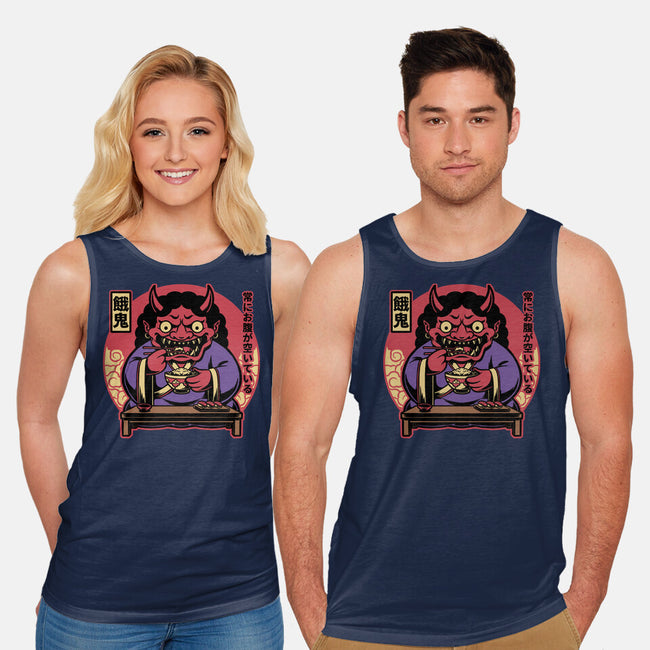 Hungry Oni Food-Unisex-Basic-Tank-Studio Mootant