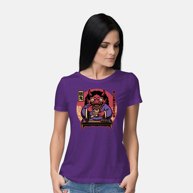 Hungry Oni Food-Womens-Basic-Tee-Studio Mootant