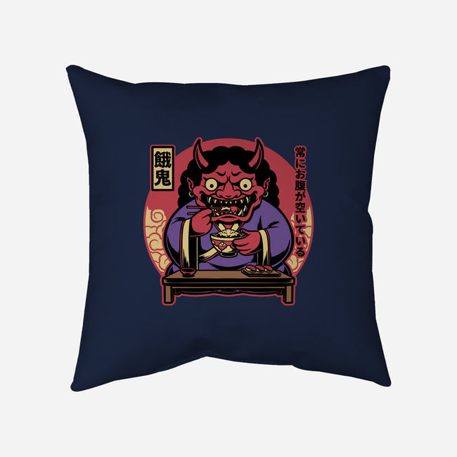 Hungry Oni Food-None-Removable Cover w Insert-Throw Pillow-Studio Mootant