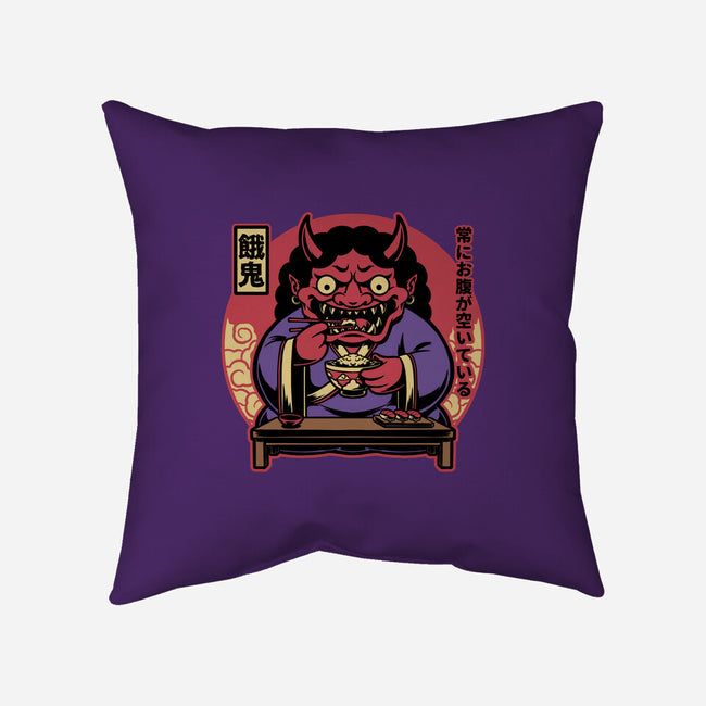 Hungry Oni Food-None-Removable Cover w Insert-Throw Pillow-Studio Mootant