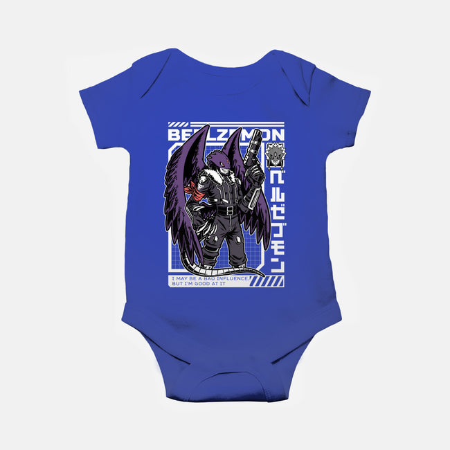 Digital Demon Lord Cyberpunk-Baby-Basic-Onesie-Studio Mootant