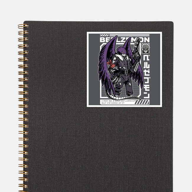 Digital Demon Lord Cyberpunk-None-Glossy-Sticker-Studio Mootant