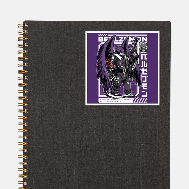 Digital Demon Lord Cyberpunk-None-Glossy-Sticker-Studio Mootant