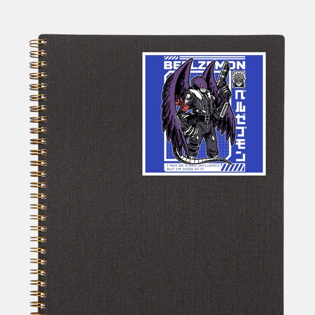Digital Demon Lord Cyberpunk-None-Glossy-Sticker-Studio Mootant
