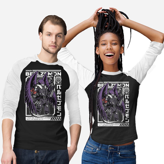 Digital Demon Lord Cyberpunk-Unisex-Baseball-Tee-Studio Mootant