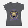 Cow Alien Get In Loser-Womens-V-Neck-Tee-Studio Mootant