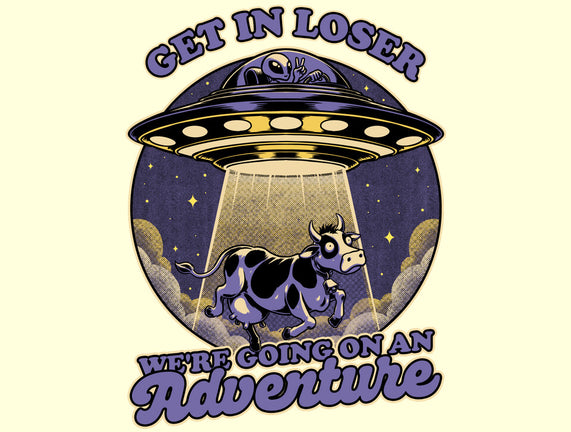 Cow Alien Get In Loser