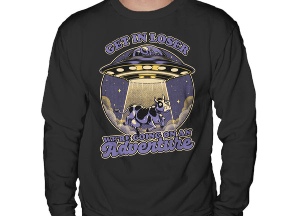 Cow Alien Get In Loser