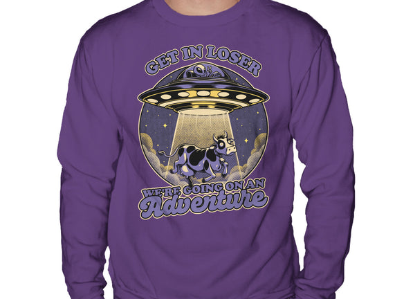Cow Alien Get In Loser