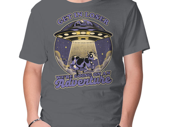 Cow Alien Get In Loser