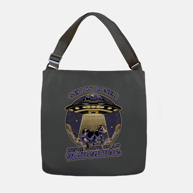 Cow Alien Get In Loser-None-Adjustable Tote-Bag-Studio Mootant
