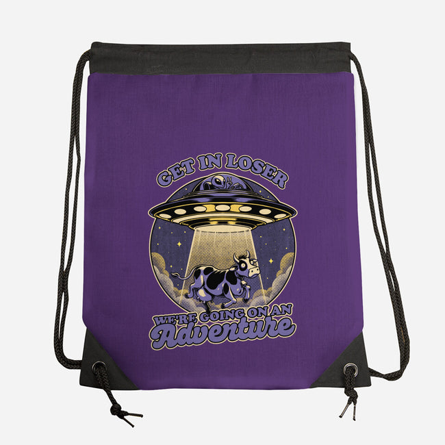 Cow Alien Get In Loser-None-Drawstring-Bag-Studio Mootant
