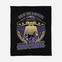 Cow Alien Get In Loser-None-Fleece-Blanket-Studio Mootant