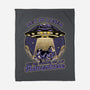 Cow Alien Get In Loser-None-Fleece-Blanket-Studio Mootant