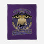 Cow Alien Get In Loser-None-Fleece-Blanket-Studio Mootant