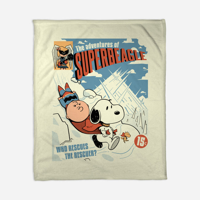 The Adventures Of SuperBeagle-None-Fleece-Blanket-Heyra Vieira