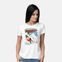 The Adventures Of SuperBeagle-Womens-Basic-Tee-Heyra Vieira