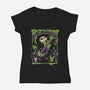 Rest In Metal-Womens-V-Neck-Tee-Henrique Torres