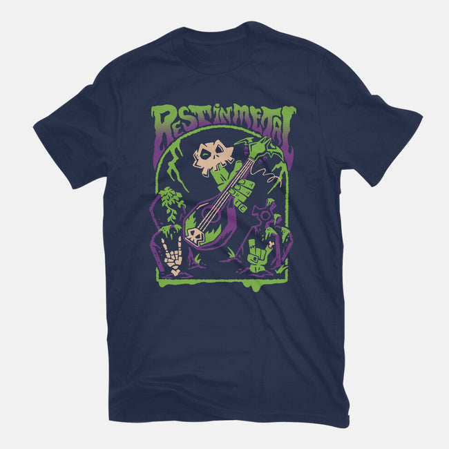 Rest In Metal-Unisex-Basic-Tee-Henrique Torres