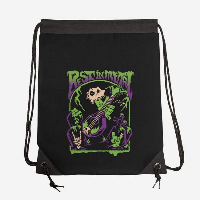 Rest In Metal-None-Drawstring-Bag-Henrique Torres