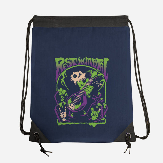 Rest In Metal-None-Drawstring-Bag-Henrique Torres
