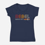 Rebel Since 1977-Womens-V-Neck-Tee-DrMonekers