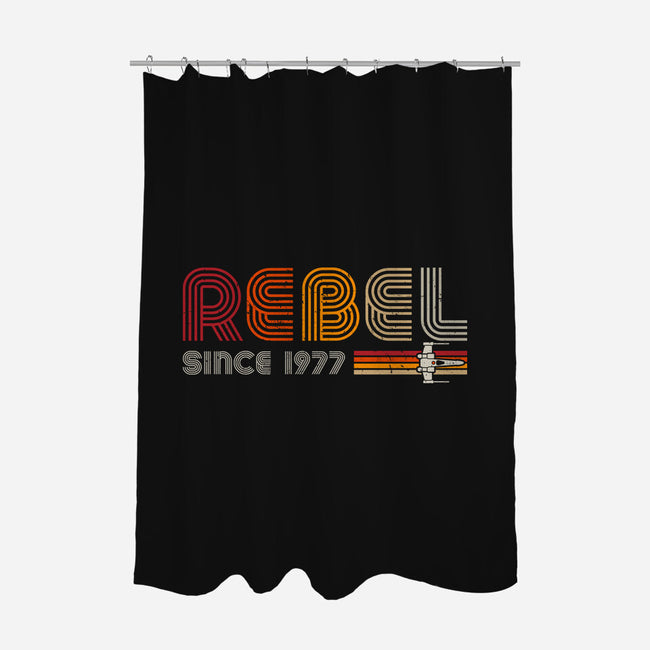 Rebel Since 1977-None-Polyester-Shower Curtain-DrMonekers