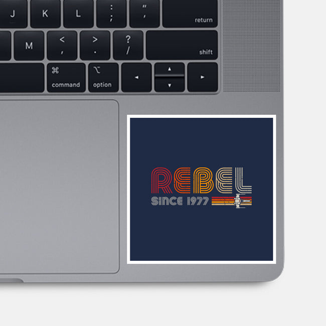 Rebel Since 1977-None-Glossy-Sticker-DrMonekers