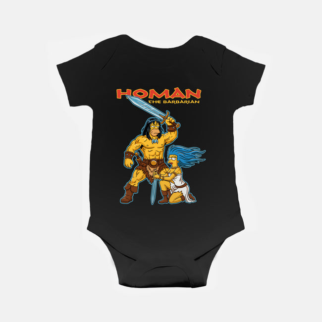 Homan The Barbarian-Baby-Basic-Onesie-P1yu5h