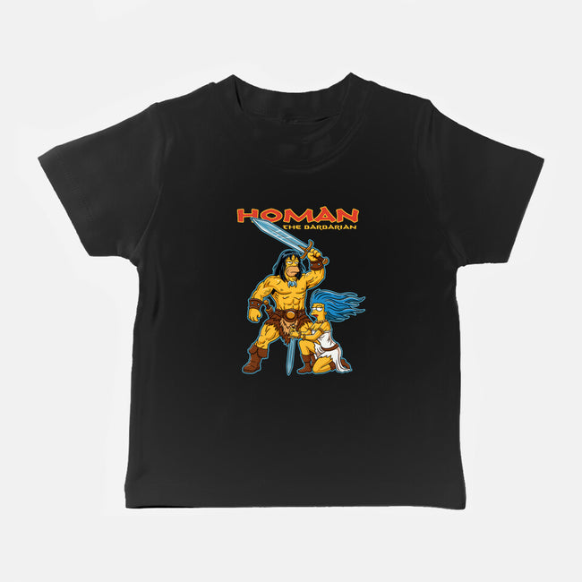 Homan The Barbarian-Baby-Basic-Tee-P1yu5h